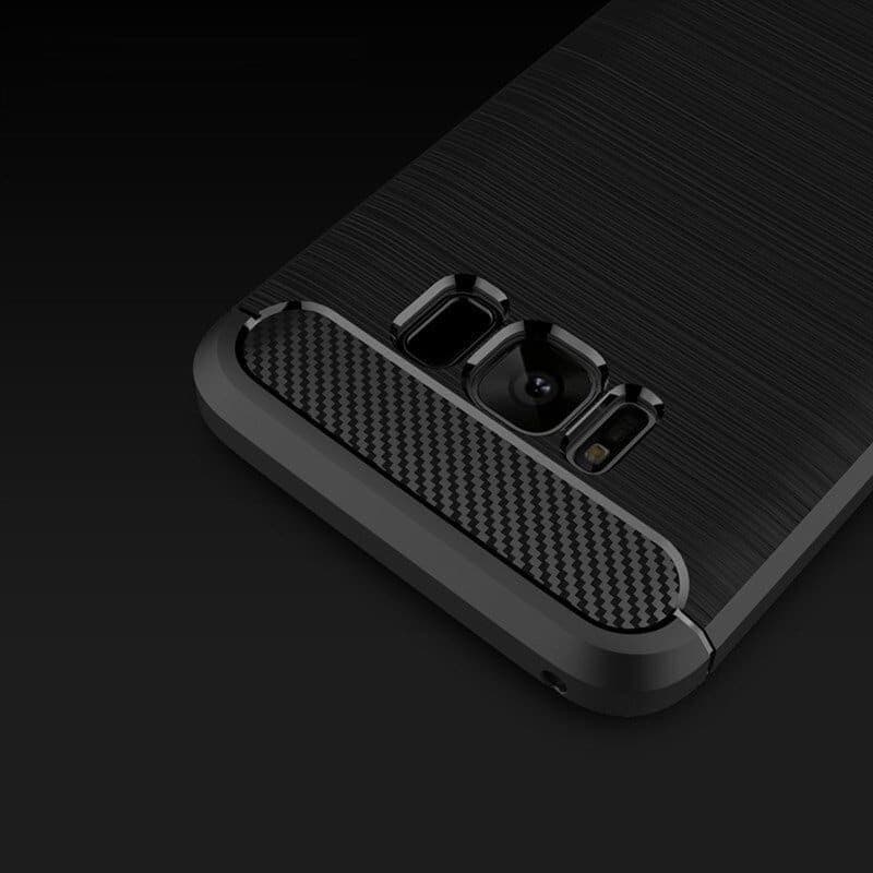 Techsuit Carbon Silicone - θήκη για Samsung Galaxy S8+ - Μαύρο 3