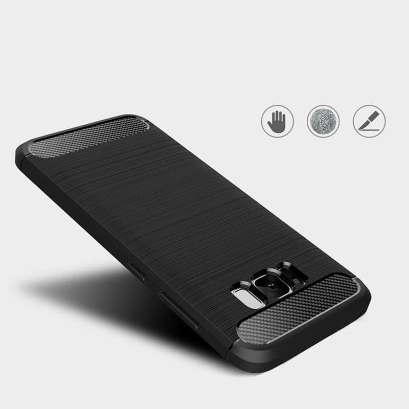 Techsuit Carbon Silicone - θήκη για Samsung Galaxy S8+ - Μαύρο 4