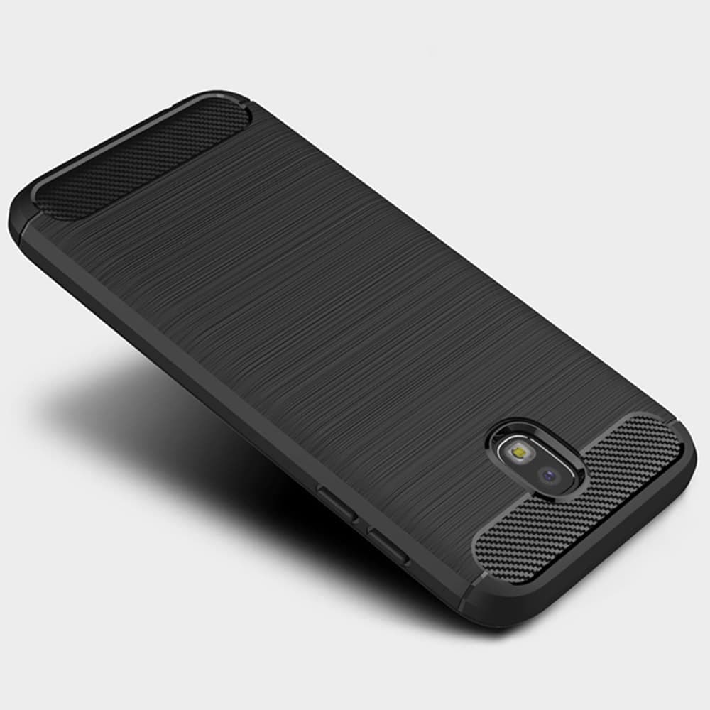 Techsuit Carbon Silicone - θήκη για Samsung Galaxy J7 (2017) - Μαύρο 3