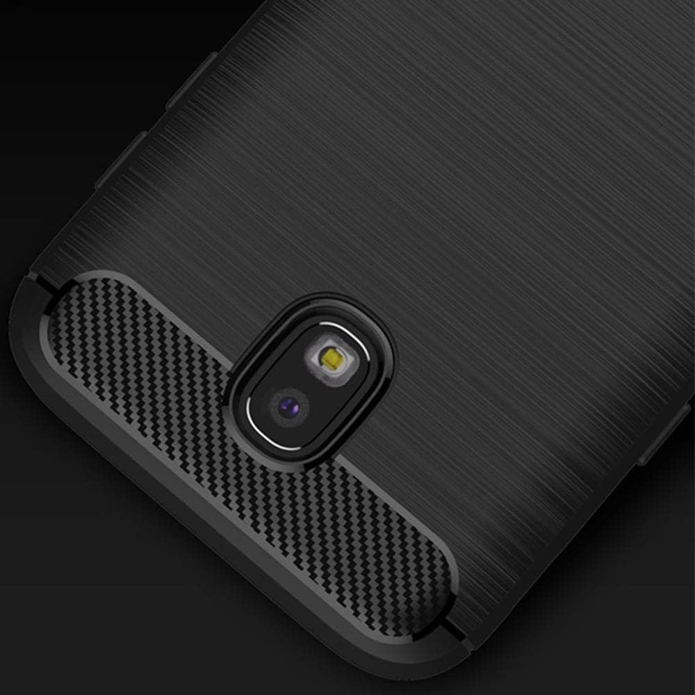 Techsuit Carbon Silicone - θήκη για Samsung Galaxy J7 (2017) - Μαύρο 4