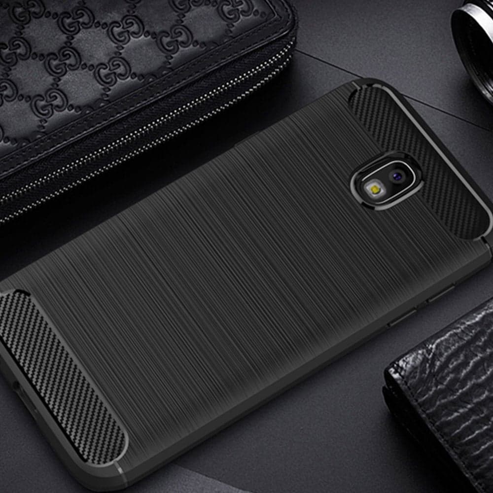 Techsuit Carbon Silicone - θήκη για Samsung Galaxy J7 (2017) - Μαύρο 5