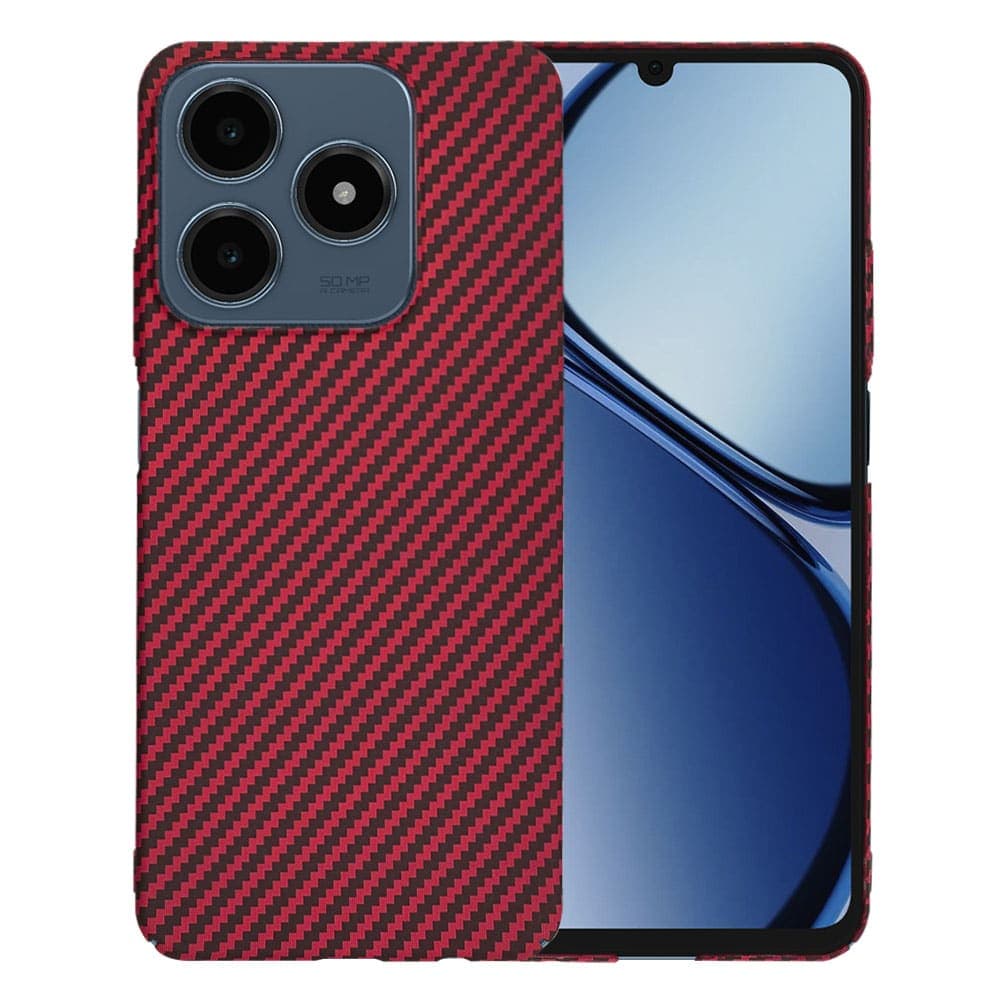 Techsuit Carbonite FiberShell - θήκη για Realme C61 / C63 - Κόκκινο