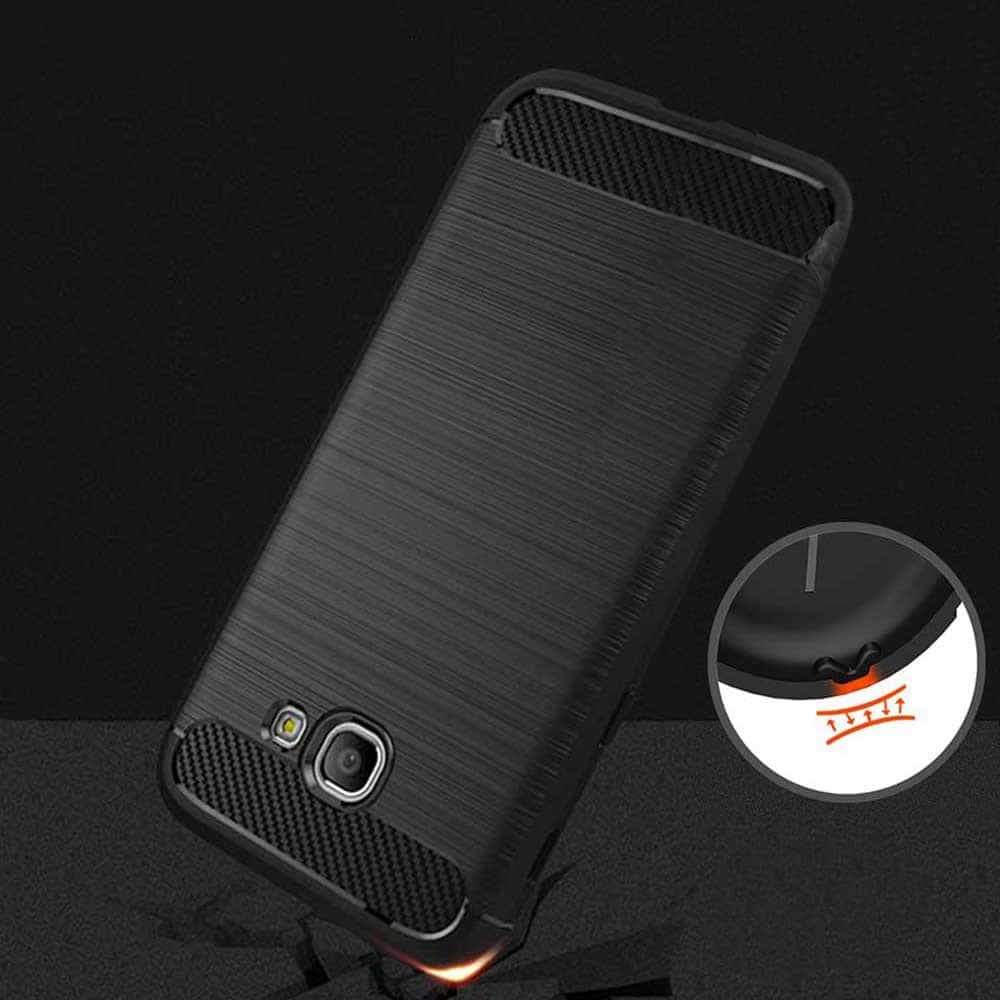 Techsuit Carbon Silicone - θήκη για Samsung Galaxy A5 (2017) - Μαύρο 4