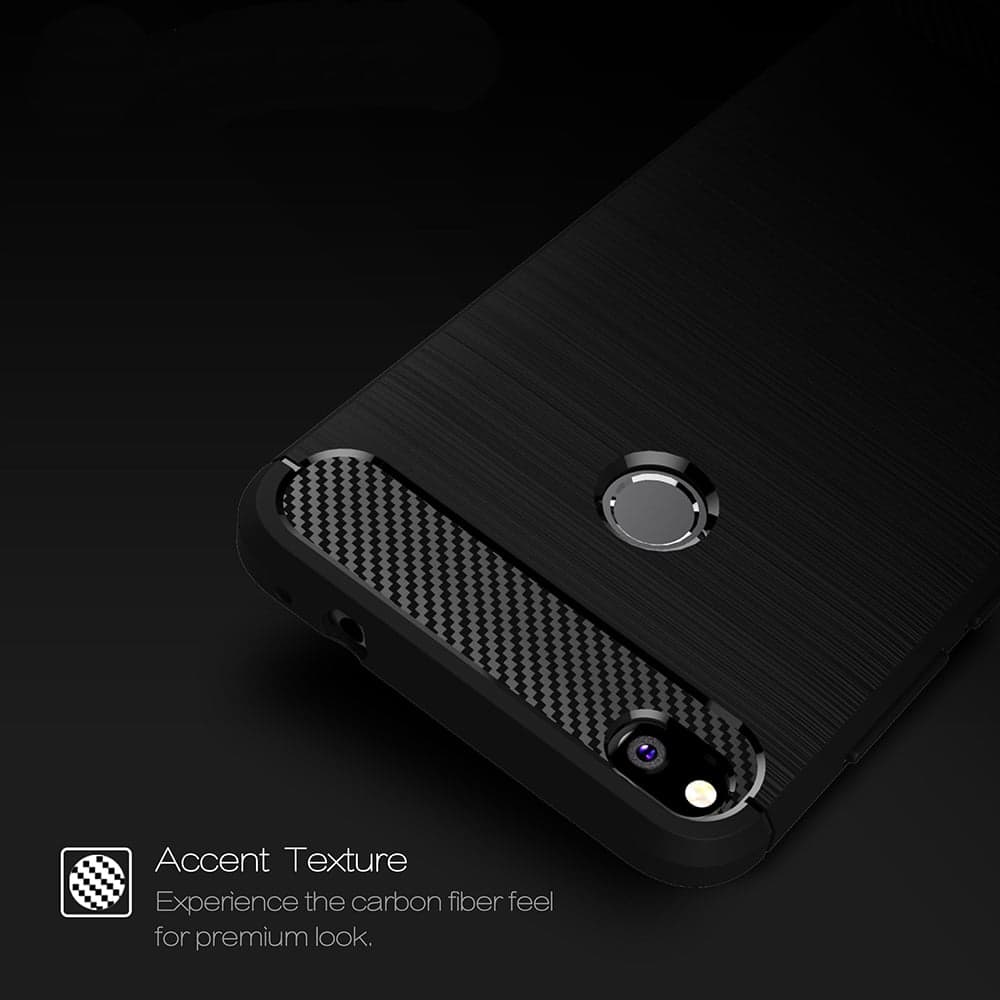 Techsuit Carbon Silicone - θήκη για Huawei P9 lite - Μαύρο 2