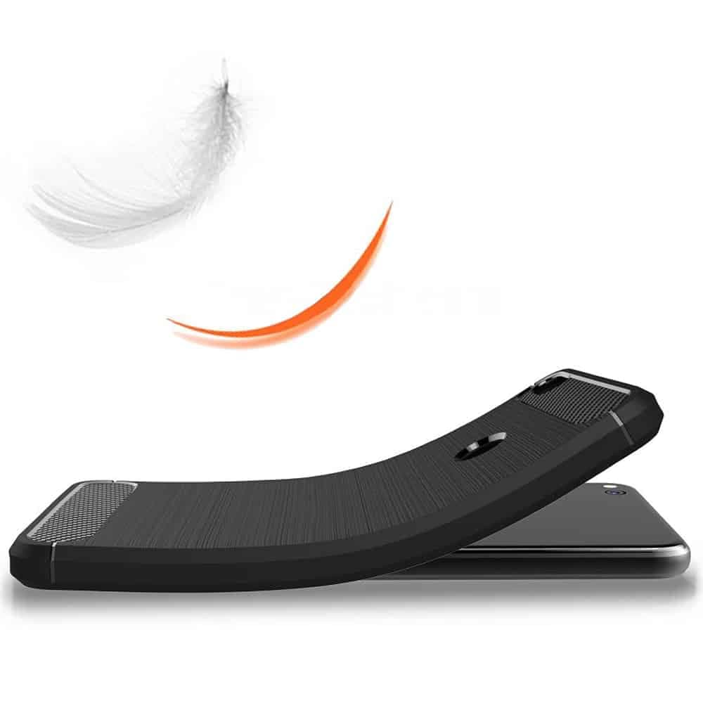 Techsuit Carbon Silicone - θήκη για Huawei P9 lite - Μαύρο 3