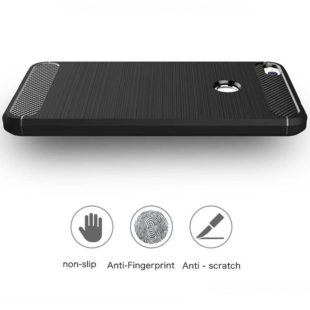 Techsuit Carbon Silicone - θήκη για Huawei P9 lite - Μαύρο 5