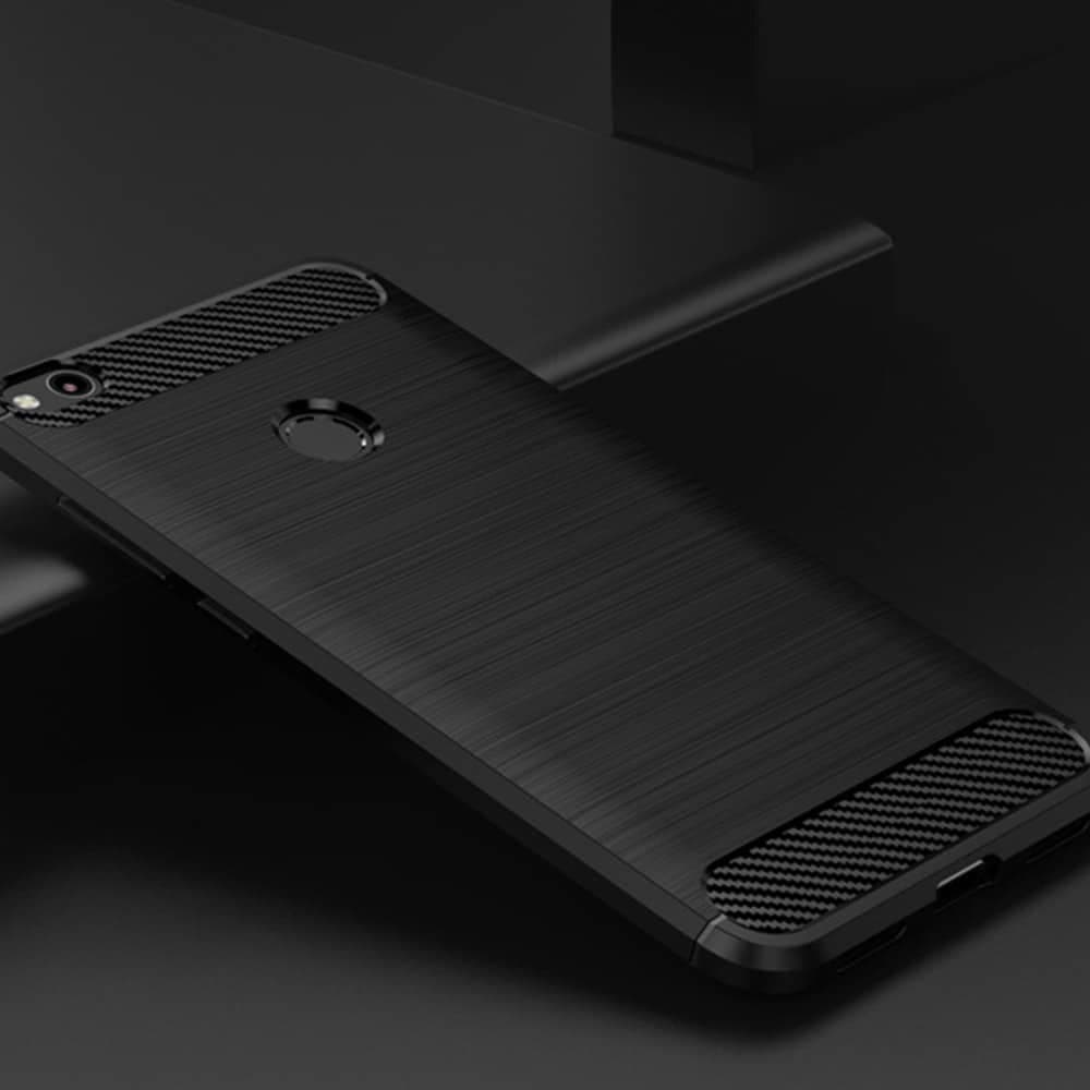 Techsuit Carbon Silicone - θήκη για Huawei P9 lite - Μαύρο 6