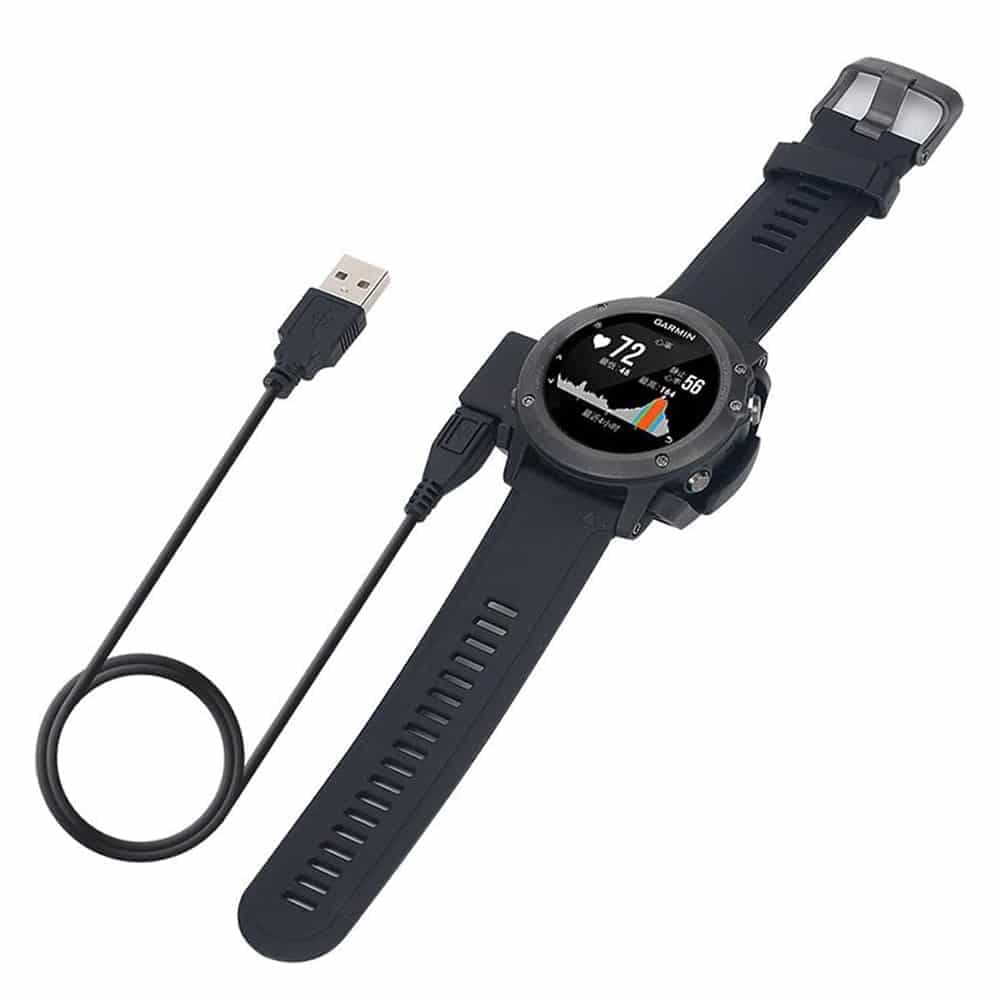 Techsuit - Καλώδιο Ασύρματης Φόρτισης SmartWatch (TGC5) - για Garmin Fenix 3 / 3 HR / 3 Sapphire, USB, 5W, 1m με Βάση Γραφείου - Μαύρο 4