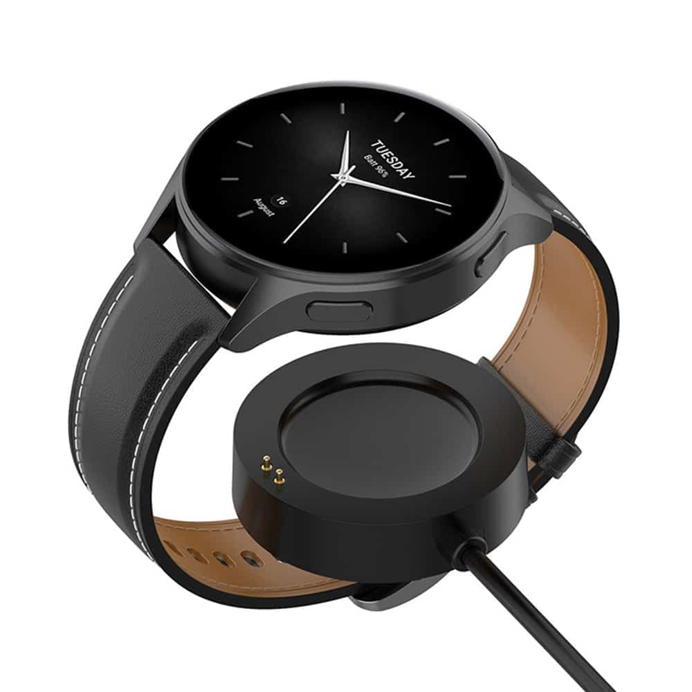Techsuit - SmartWatch Wireless Charging Καλώδιο (TXC5) - for Xiaomi Watch H1/2 Pro/S2, USB, 5W with Desk Holder - Black