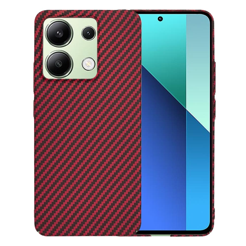 Techsuit Carbonite FiberShell - θήκη για Xiaomi Redmi Note 13 4G - Κόκκινο