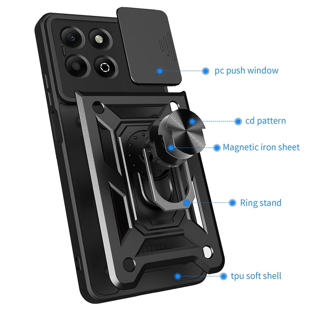 Techsuit CamShield Series - θήκη για Honor X6b - Μαύρο 2