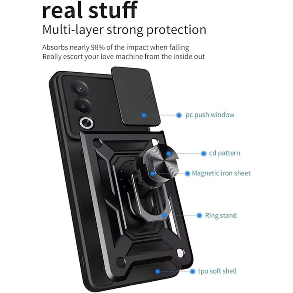 Techsuit CamShield Series - θήκη για Oppo A80 - Μαύρο 2
