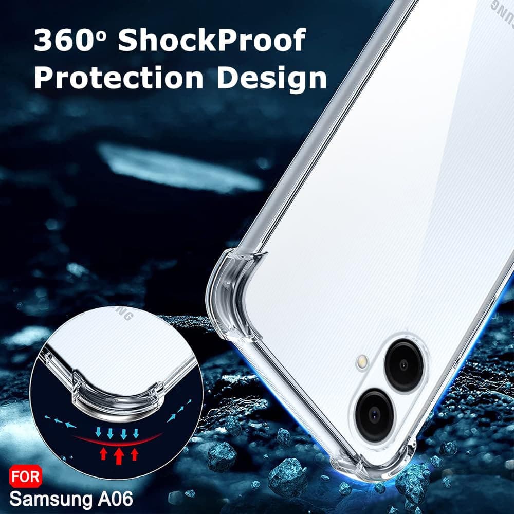 Techsuit Shockproof Clear Silicone - θήκη για Samsung Galaxy A06 - Διάφανο 6