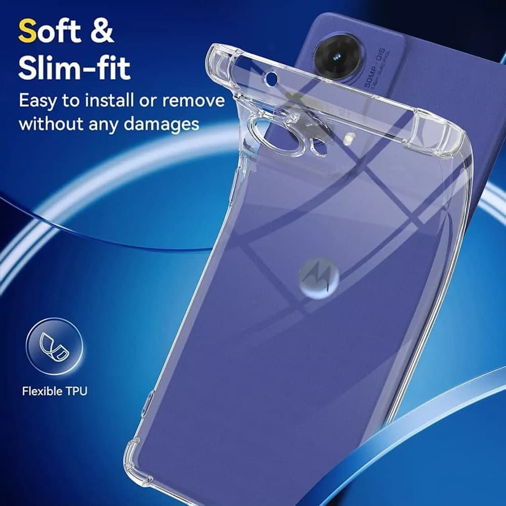 Techsuit Shockproof Clear Silicone - θήκη για Motorola Moto G85 - Διάφανο 2