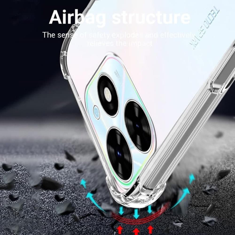 Techsuit Shockproof Clear Silicone - θήκη για Tecno Spark Go 2024 - Διάφανο 5
