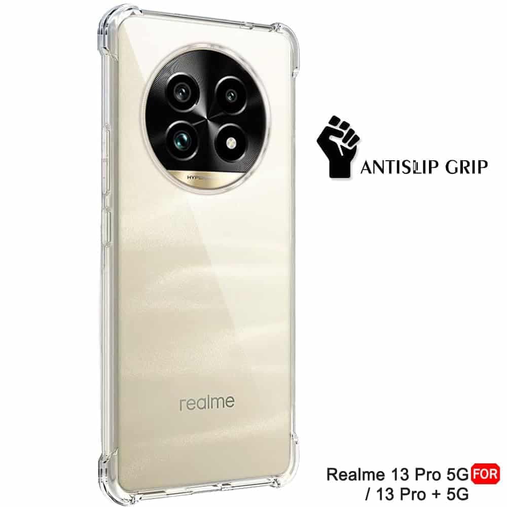 Techsuit Shockproof Clear Silicone - θήκη για Realme 13 Pro - Διάφανο 2