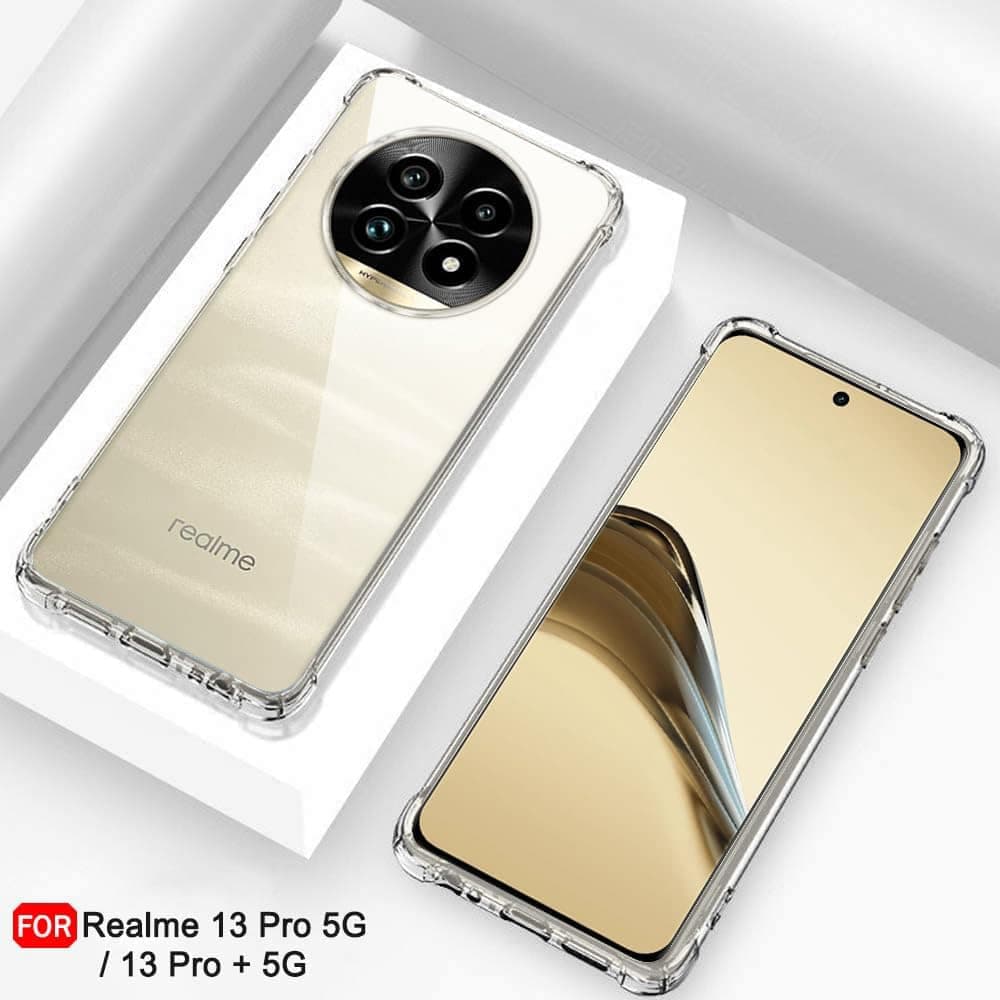 Techsuit Shockproof Clear Silicone - θήκη για Realme 13 Pro - Διάφανο 4