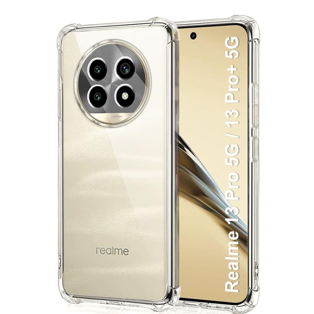 Techsuit Shockproof Clear Silicone - θήκη για Realme 13 Pro - Διάφανο