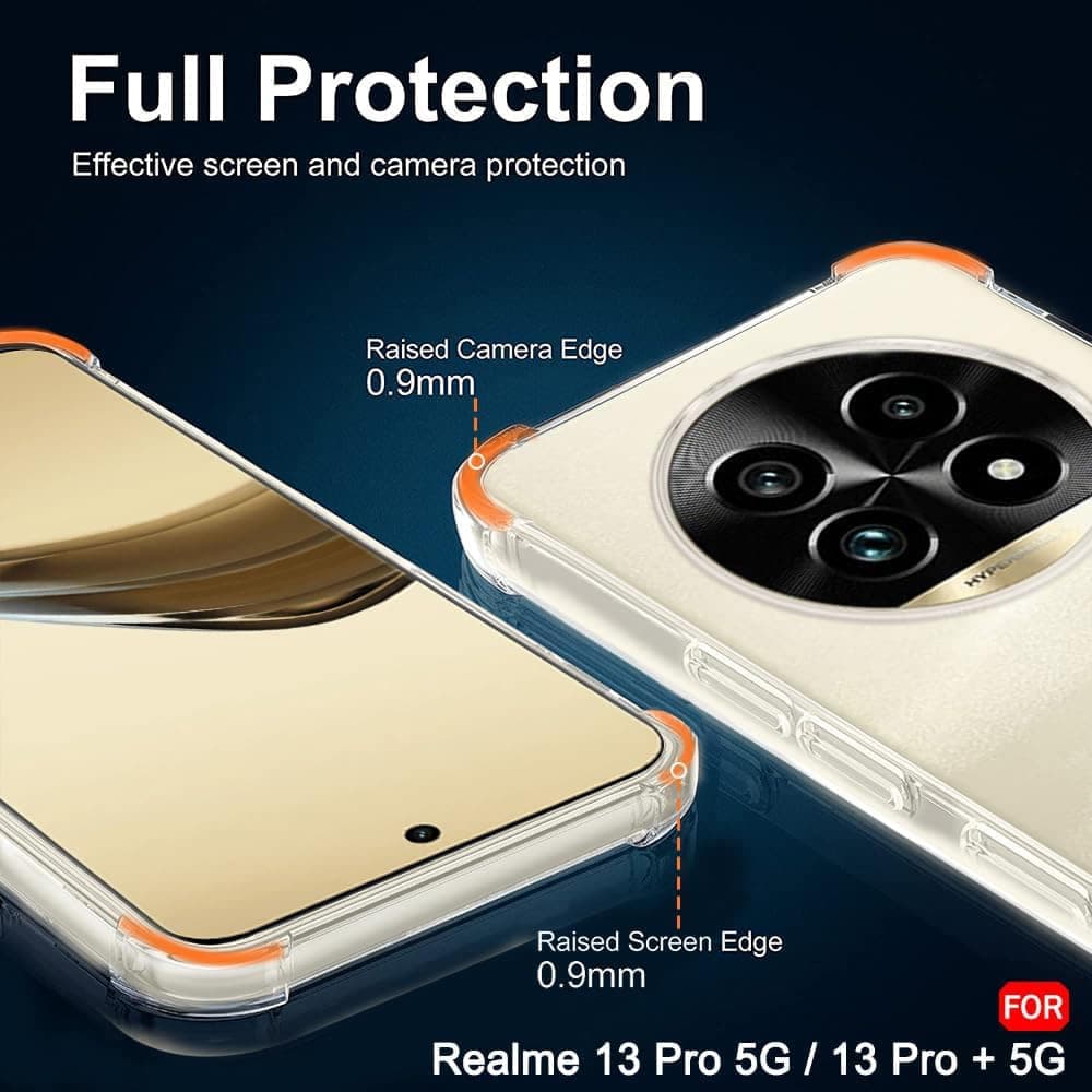 Techsuit Shockproof Clear Silicone - θήκη για Realme 13 Pro - Διάφανο 6