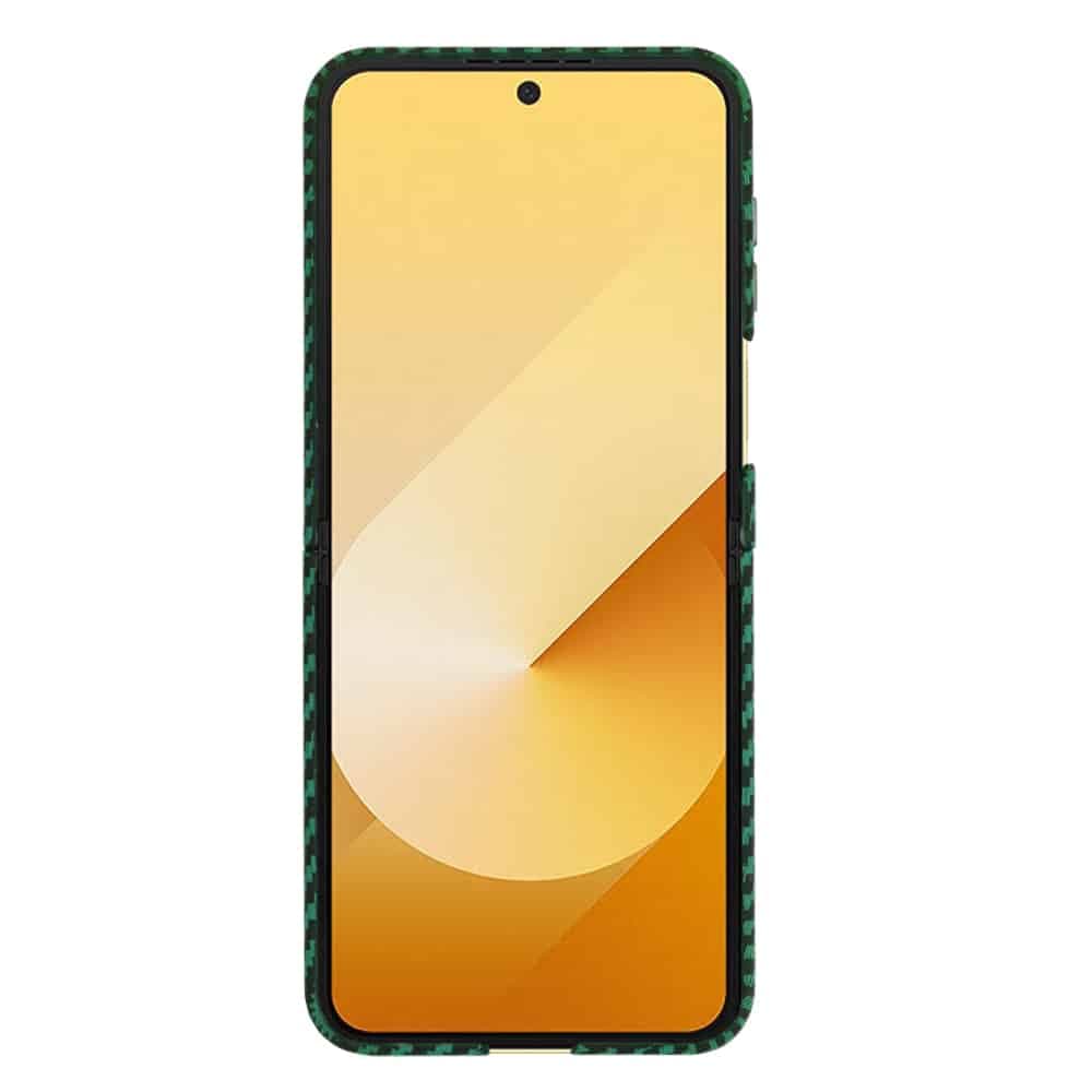 Techsuit Carbonite FiberShell - θήκη για Samsung Galaxy Z Flip6 / Flip7 FE - Πράσινο 2
