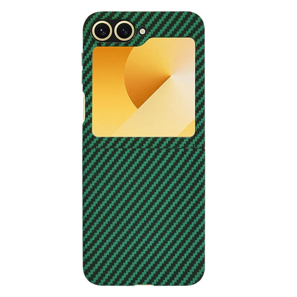 Techsuit Carbonite FiberShell - θήκη για Samsung Galaxy Z Flip6 / Flip7 FE - Πράσινο 3
