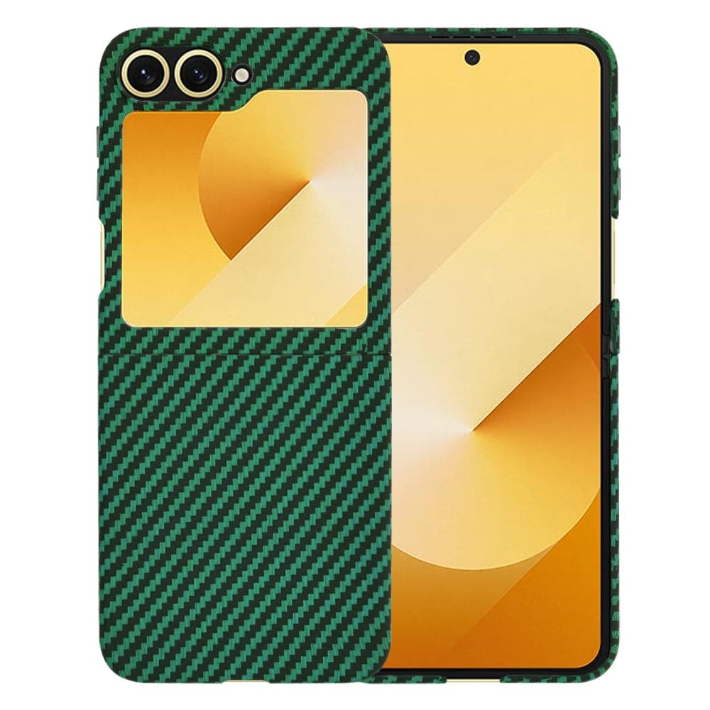 Techsuit Carbonite FiberShell - θήκη για Samsung Galaxy Z Flip6 / Flip7 FE - Πράσινο