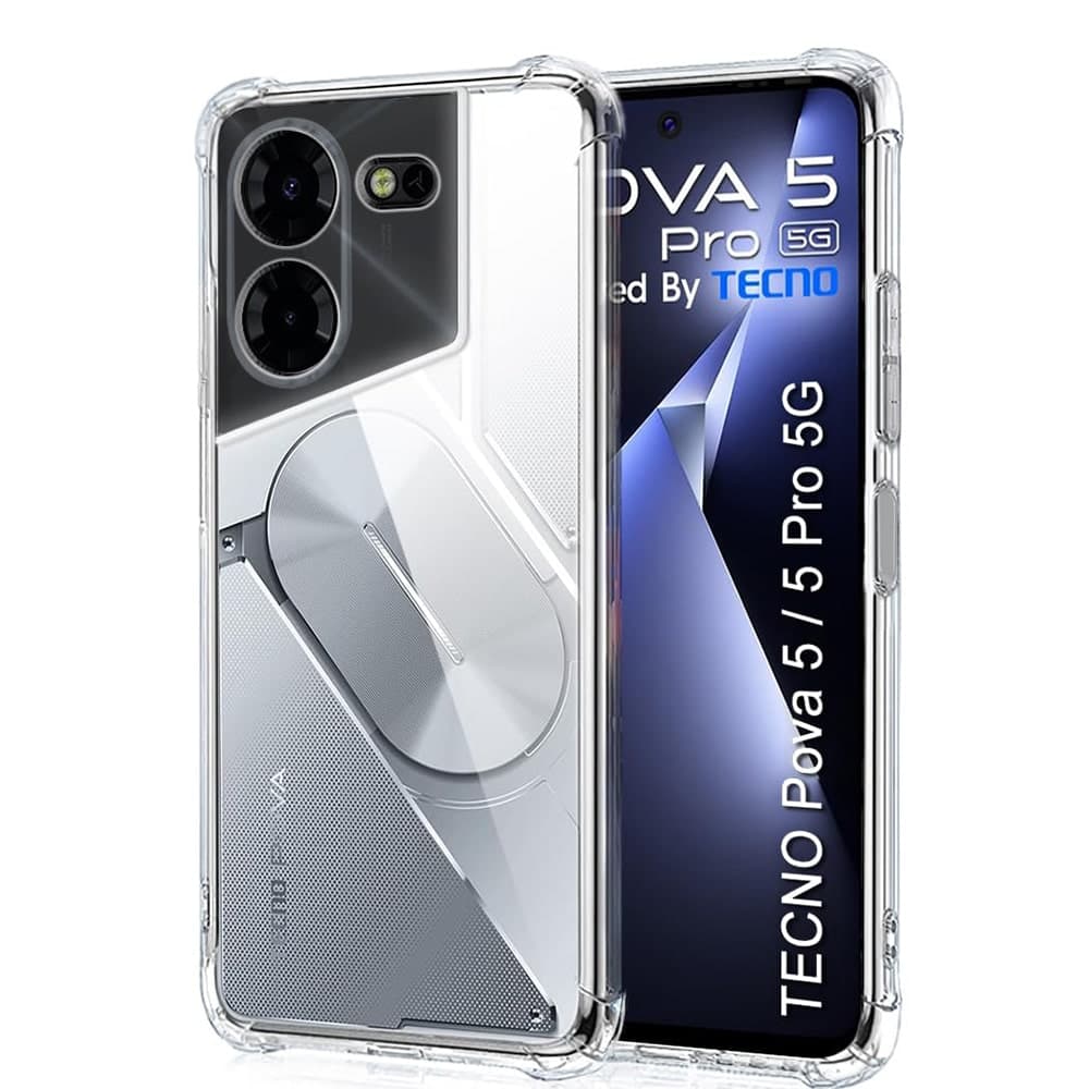 Techsuit Shockproof Clear Silicone - θήκη για Tecno Pova 5 Pro - Διάφανο