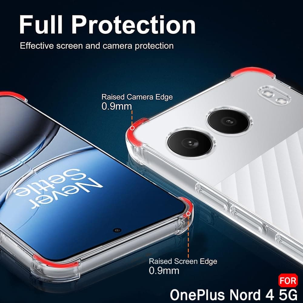 Techsuit Shockproof Clear Silicone - θήκη για Oneplus Nord 4 - Διάφανο 5
