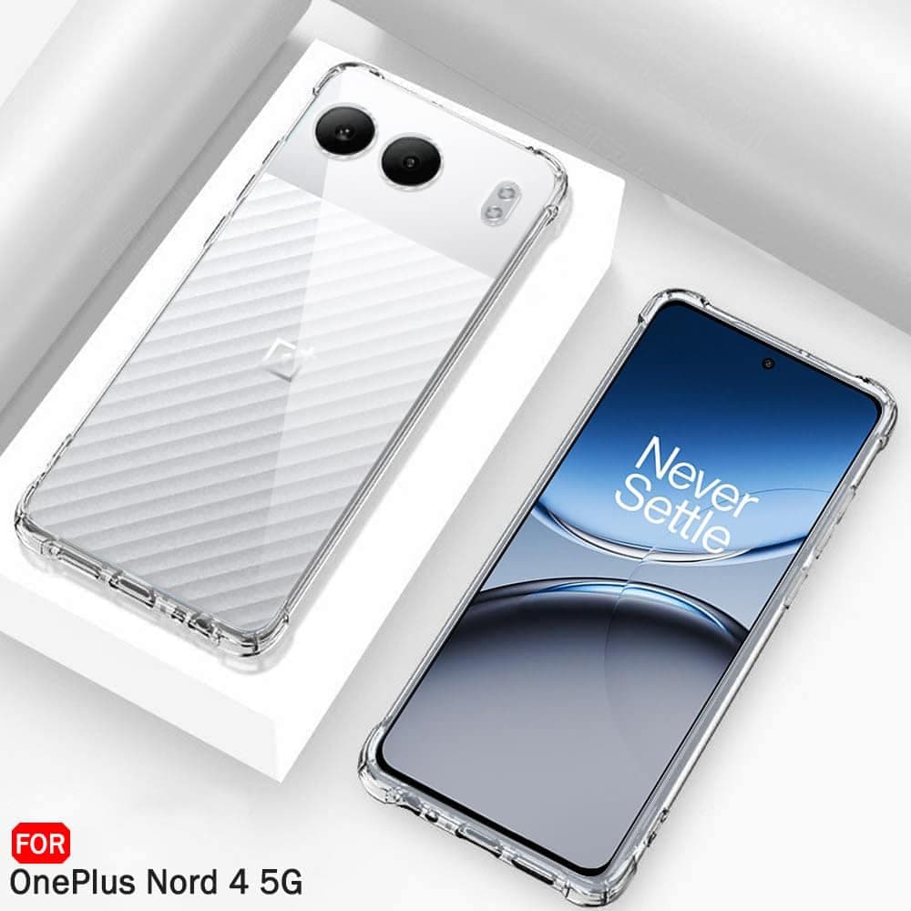 Techsuit Shockproof Clear Silicone - θήκη για Oneplus Nord 4 - Διάφανο 4