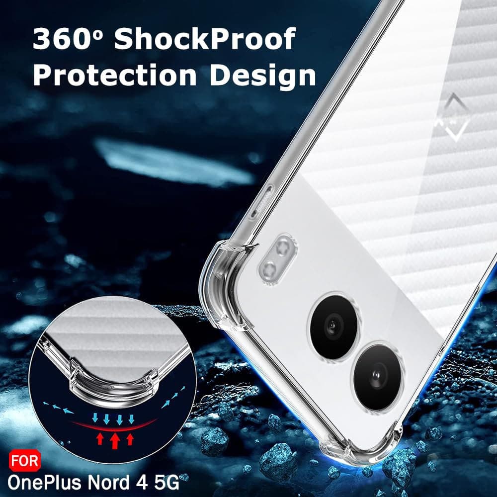 Techsuit Shockproof Clear Silicone - θήκη για Oneplus Nord 4 - Διάφανο 6