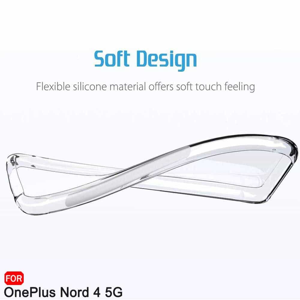 Techsuit Shockproof Clear Silicone - θήκη για Oneplus Nord 4 - Διάφανο 3