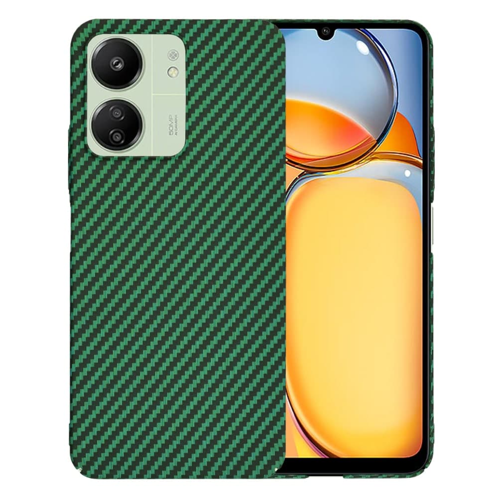 Techsuit Carbonite FiberShell - θήκη για Xiaomi Redmi 13C / 5G Poco C65 - Πράσινο