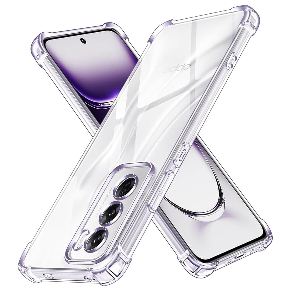 Techsuit Shockproof Clear Silicone - θήκη για Oppo Reno12 - Διάφανο