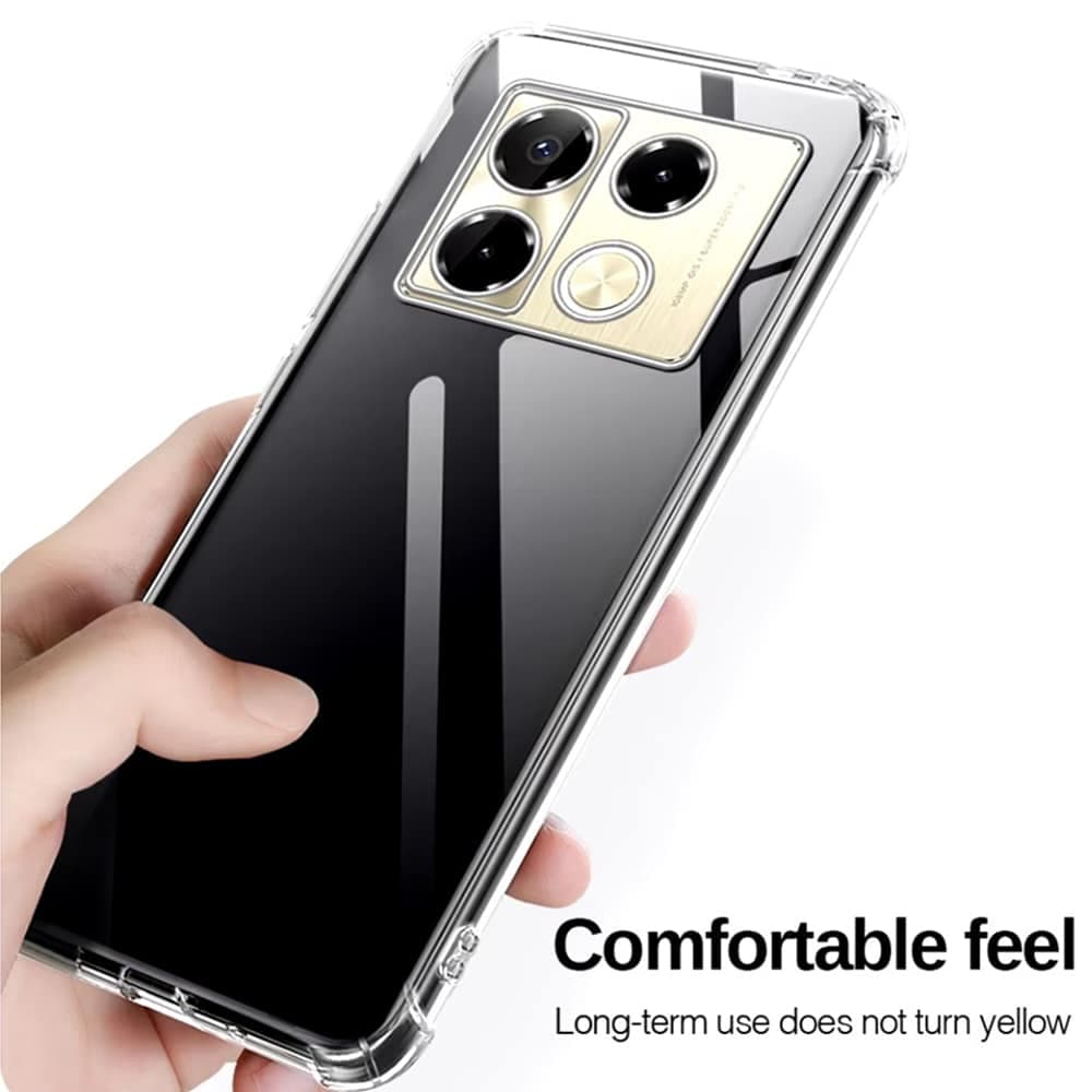 Techsuit Shockproof Clear Silicone - θήκη για Infinix Note 40 Pro 4G - Διάφανο 5