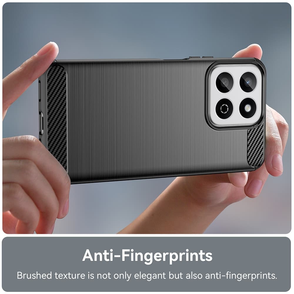 Techsuit Carbon Silicone - θήκη για Honor 200 Smart - Μαύρο 5