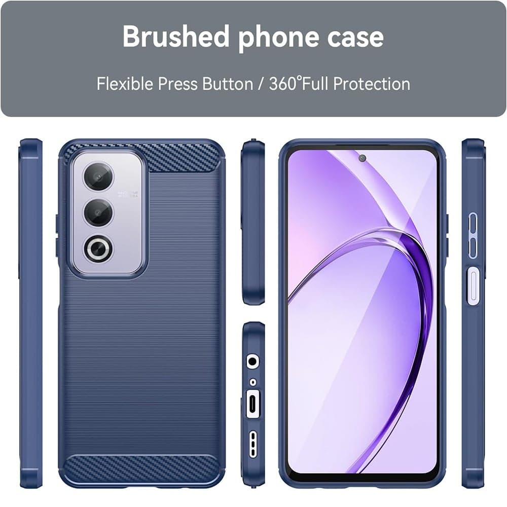 Techsuit Carbon Silicone - θήκη για Oppo A80 - Μπλε 3