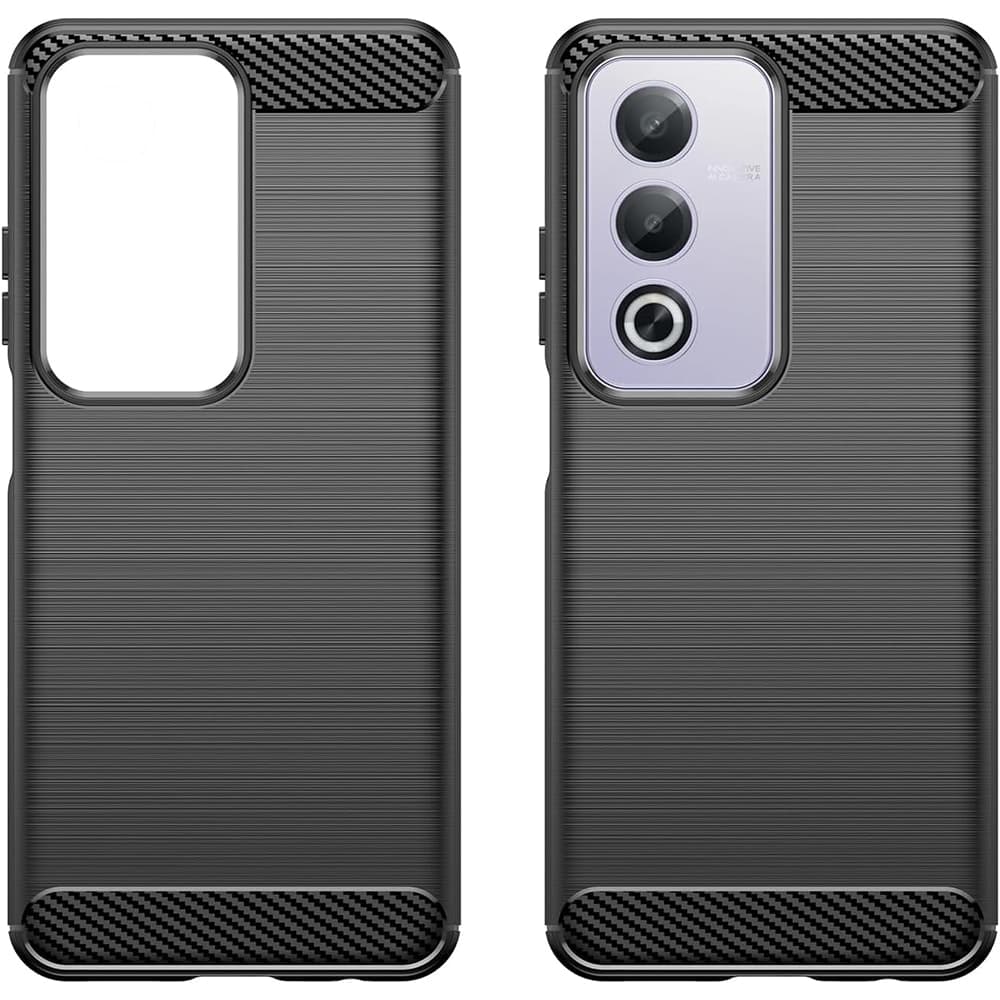 Techsuit Carbon Silicone - θήκη για Oppo A80 - Μαύρο 2