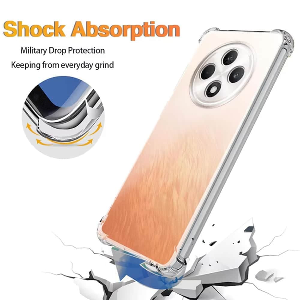 Techsuit Shockproof Clear Silicone - θήκη για Oppo Reno12 F 4G - Διάφανο 2