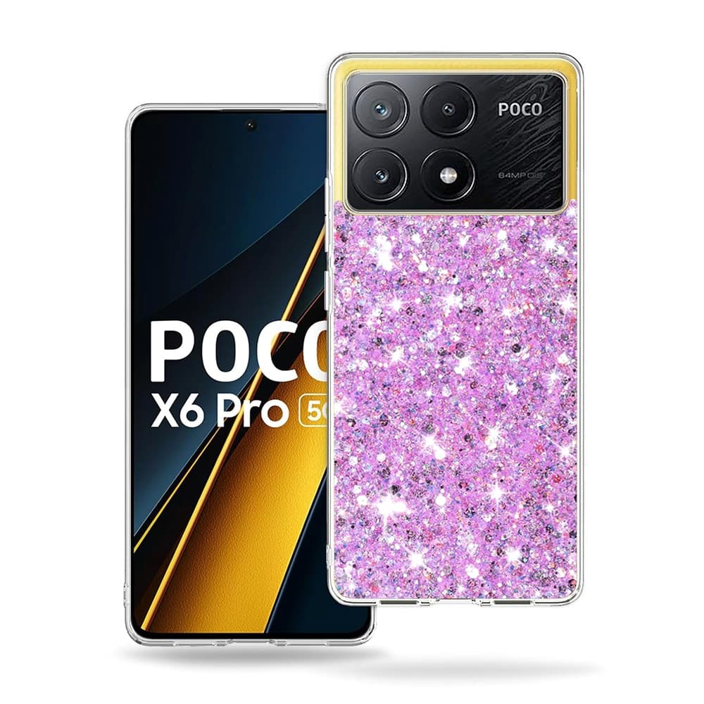 Techsuit Sparkly Glitter - θήκη για Xiaomi Poco X6 Pro - Πολύχρωμο
