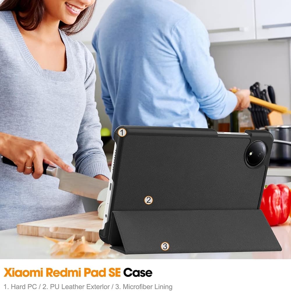 Techsuit FoldPro - θήκη για Xiaomi Redmi Pad SE - Μαύρο 5