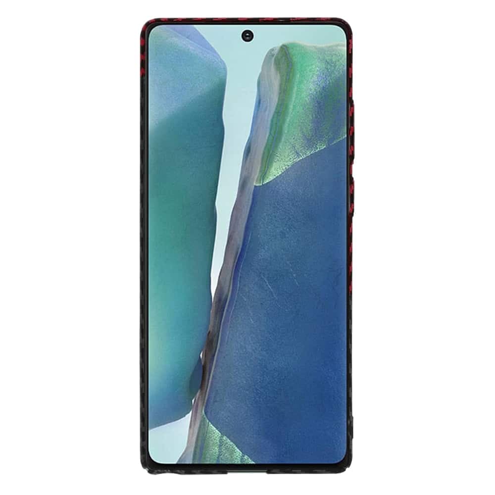 Techsuit Carbonite FiberShell - θήκη για Samsung Galaxy Note20 / 5G - Κόκκινο 2