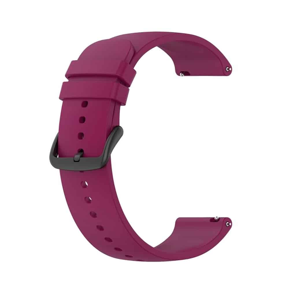 Techsuit - Watchband 22mm (W001) - Samsung Galaxy Watch (46mm)/Watch 3/Gear S3, Huawei Watch GT/GT 2/GT 3 (46mm) - Dark Red