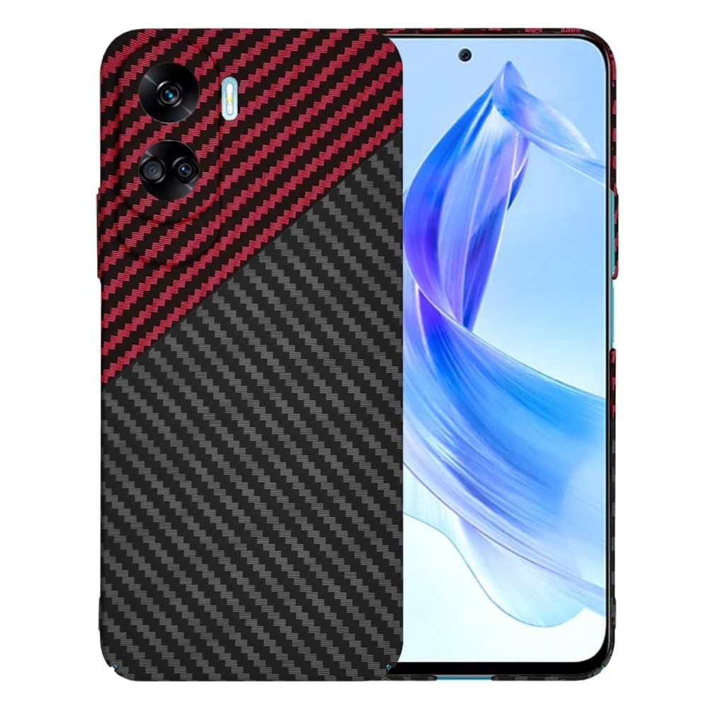 Techsuit Carbonite FiberShell - θήκη για Honor 90 Lite - Κόκκινο