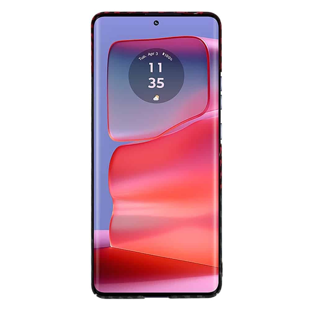 Techsuit Carbonite FiberShell - θήκη για Motorola Edge 50 Pro - Κόκκινο 2