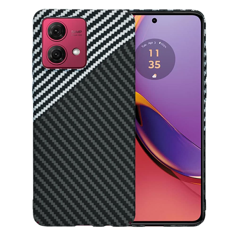 Techsuit Carbonite FiberShell - θήκη για Motorola Moto G84 - Γκρι