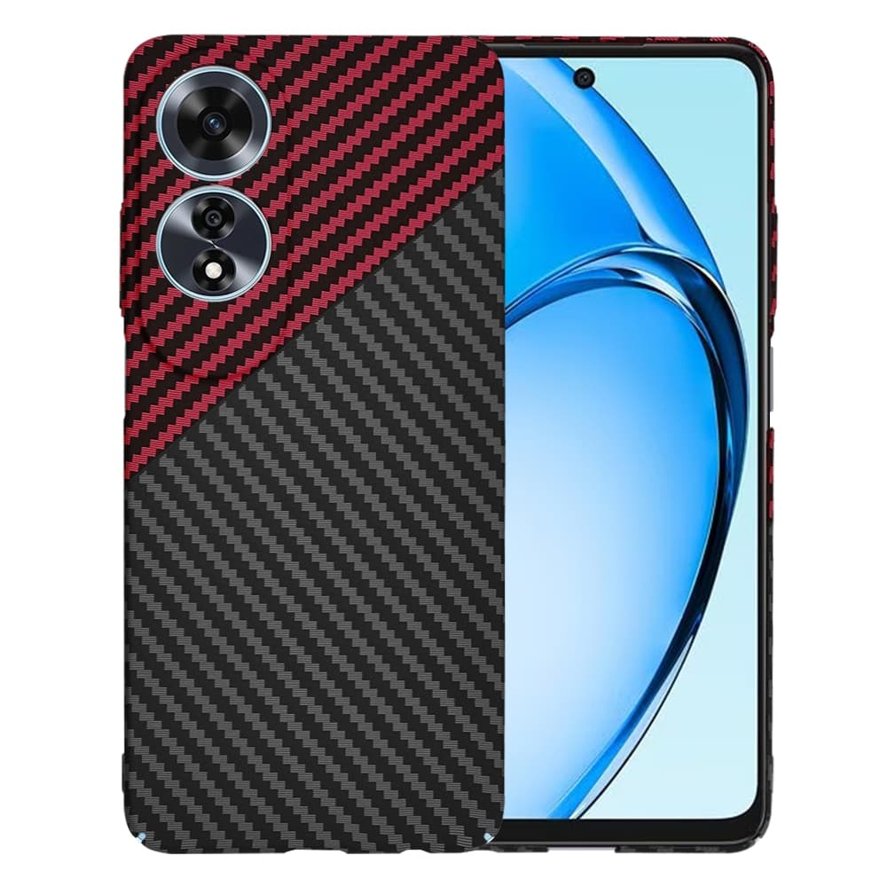 Techsuit Carbonite FiberShell - θήκη για Oppo A60 - Κόκκινο