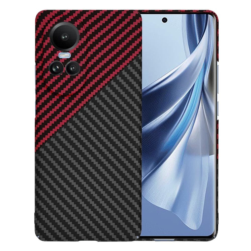 Techsuit Carbonite FiberShell - θήκη για Oppo Reno10 / Pro - Κόκκινο