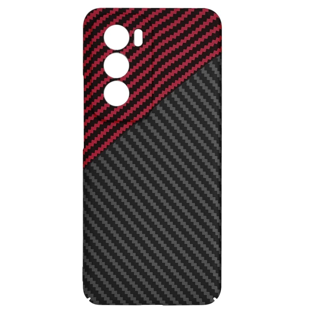 Techsuit Carbonite FiberShell - θήκη για Oppo Reno12 - Κόκκινο 4