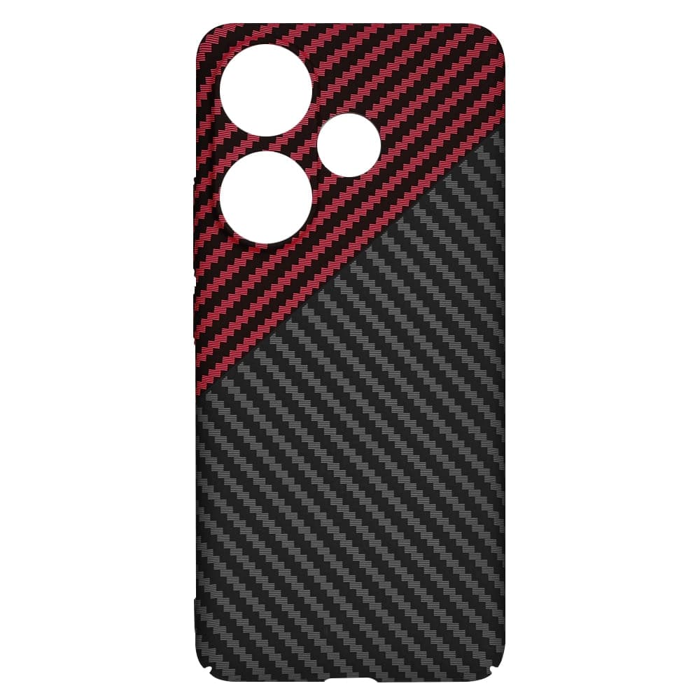 Techsuit Carbonite FiberShell - θήκη για Xiaomi Poco F6 - Κόκκινο 4
