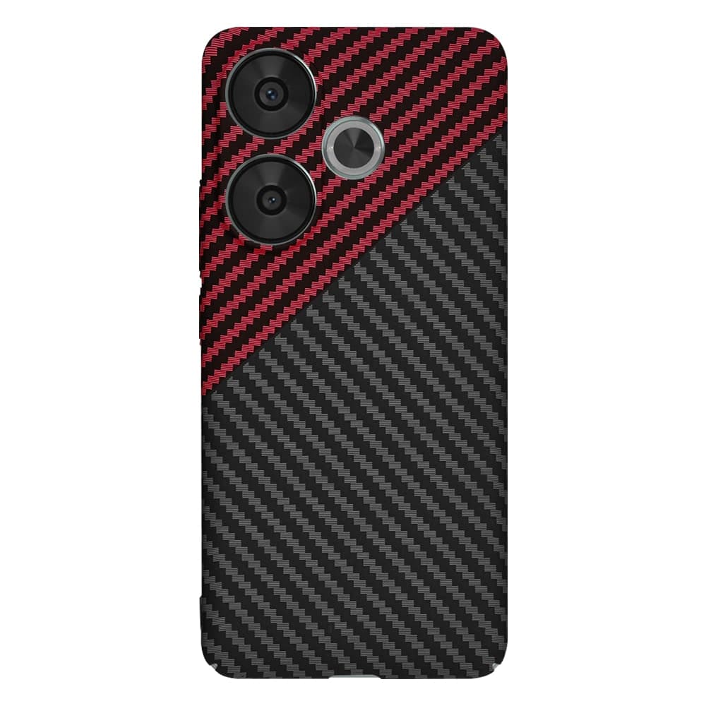 Techsuit Carbonite FiberShell - θήκη για Xiaomi Poco F6 - Κόκκινο 3